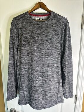 RBX X Train Fitted Crew Neck Gray Compression Long Sleeve Shirt. Size XL.